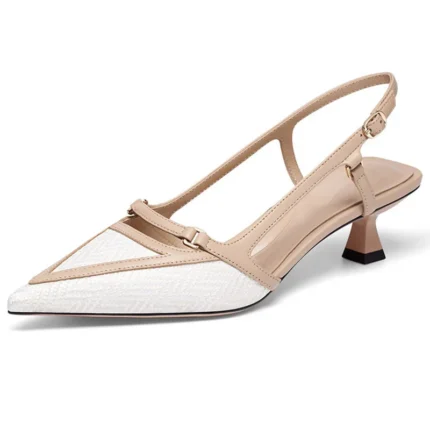 Shoes Manufacturer Fashion Ladies Dress Shoes Strappy Buckle Strap Slingback Summer Low Heel Comfort Women Sandals